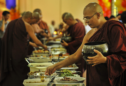 Theravada Buddhism, Monk Having Lunch thumbnail