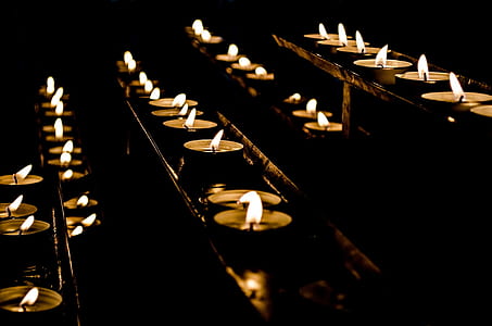 lighted tealight candle lot thumbnail