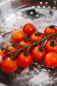 Washing vegetables in colander thumbnail