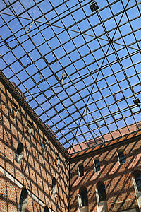 Old brick castle with glass roof thumbnail