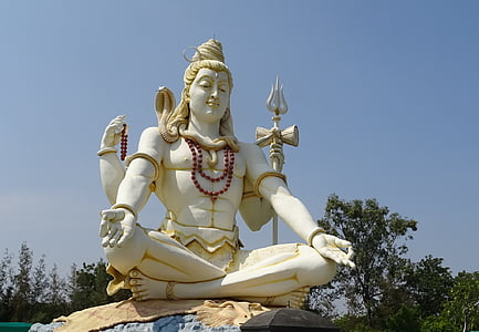Hindu god concrete statue thumbnail