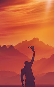 silhouette of person hand up thumbnail