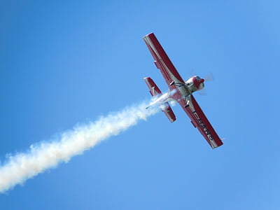 red and white monoplane thumbnail