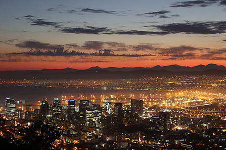 city, dawn, landscape, sunset thumbnail
