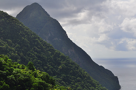 aerial view of mountain thumbnail