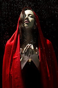 woman with red robe thumbnail