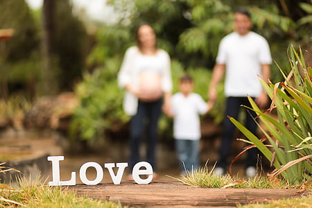 white wooden Love table decor thumbnail