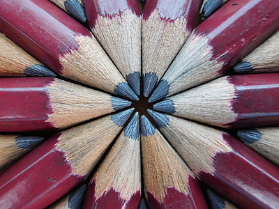 maroon-and-black wooden pencils thumbnail