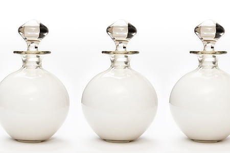 three white decanters thumbnail