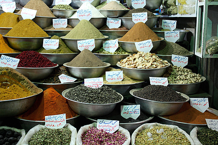 assorted spice in containers and sacks thumbnail