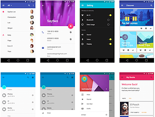 Android L UI Kit sketch file
