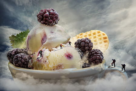 ice cream inside white ceramic cup edited photo thumbnail
