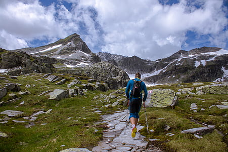 man walking on mountain thumbnail