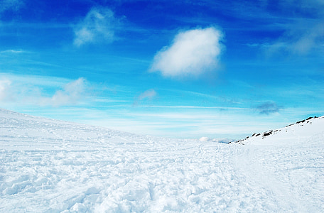 landscape photography of land coated by snow ice thumbnail