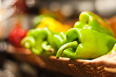 selective focus photo of bell peppers thumbnail