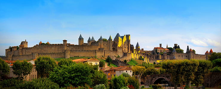 Carcassonne Medieval Citadel - France - The Largest Fortified City in Europe thumbnail