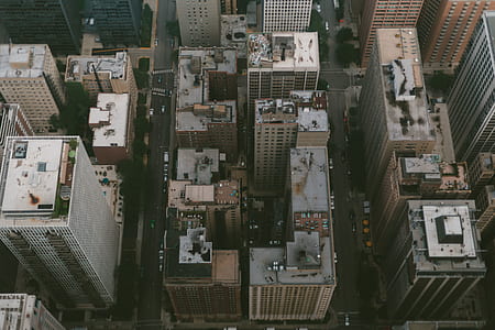 bird's-eye-view photography of buildings thumbnail