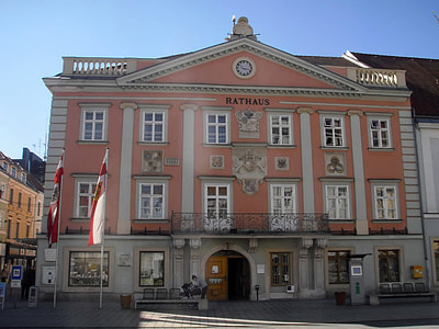 City Hall, seat since 1401 in Wiener Neustadt, Austria thumbnail