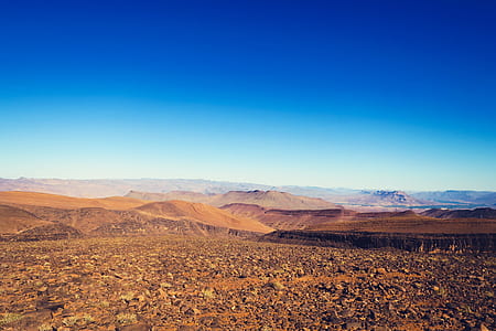brown desert near mountains thumbnail