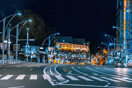 city building during night thumbnail