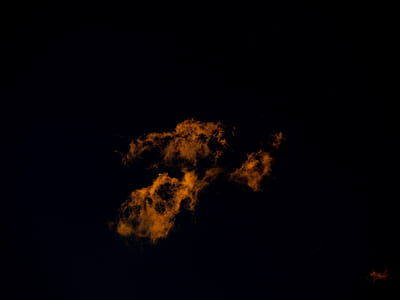 black, smoke, sunset cloud, day dream thumbnail