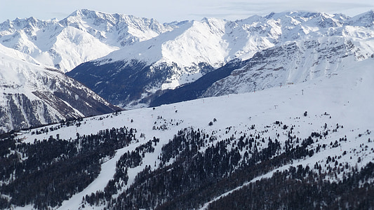 snowcap mountains taken at daytime thumbnail