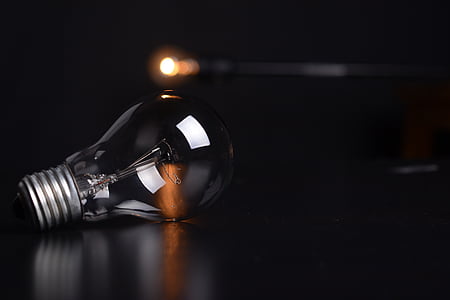 selective focus photography of clear incandescent light bulb thumbnail