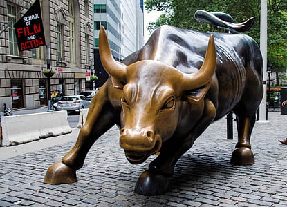 brown and black bull statue thumbnail