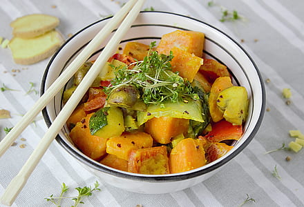 white ceramic bowl with assorted fruits thumbnail