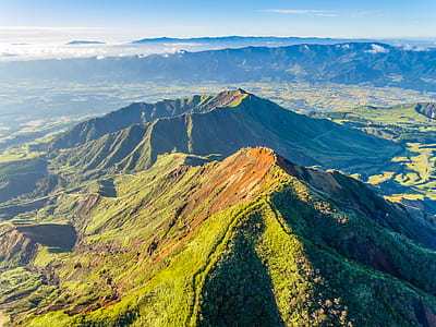 aerial view of mountains thumbnail