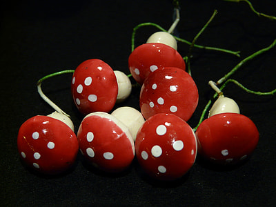 Mushrooms, Christmas Decoration thumbnail