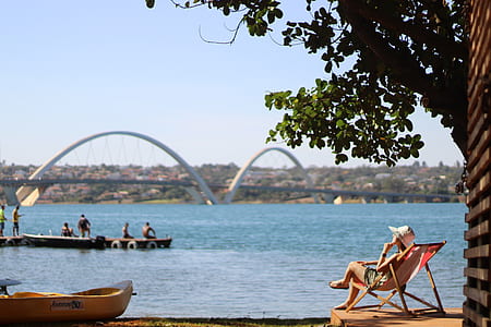 person sitting near body of water thumbnail