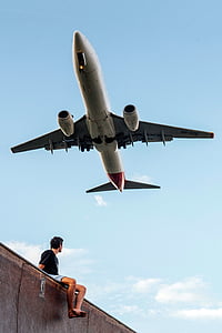 white airplane on air thumbnail