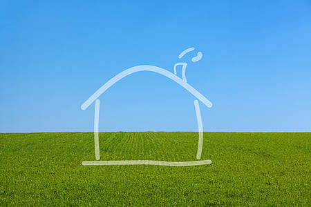 grassland with house overlay at daytime thumbnail