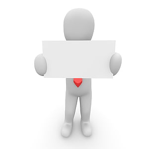 human toy holding white paper thumbnail