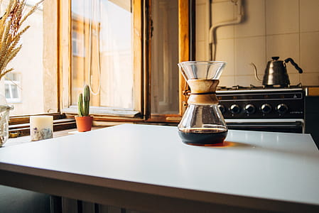 coffee in clear glass pot thumbnail
