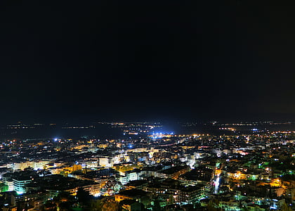 bird's eye view of city lights thumbnail