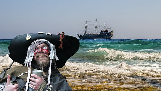 pirate on seashore thumbnail