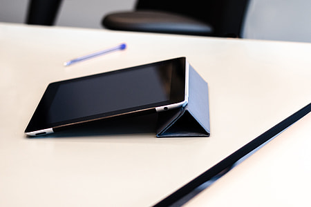 iPad tablet computer on office desk thumbnail