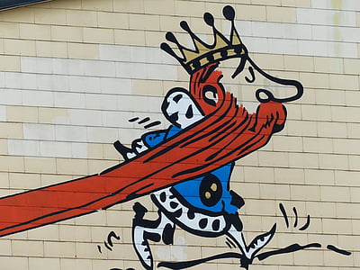 king wearing crown cartoon sketch thumbnail