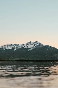 view of snow covered mountain thumbnail