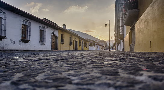 empty street with houses thumbnail