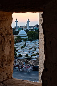 city, dawn, sunset, houses thumbnail