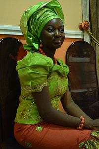 woman sitting on brown chair thumbnail