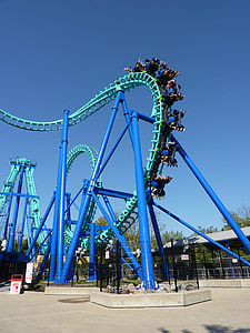 group of people riding roller coaster thumbnail