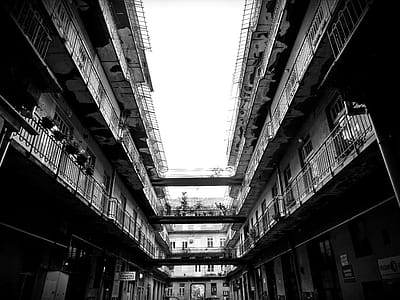 Grayscale Photo of Residential Building thumbnail