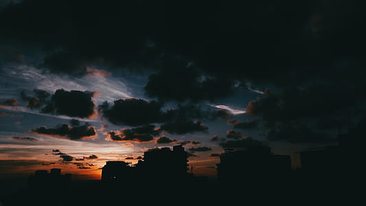 Silhouette Photo of Houses thumbnail