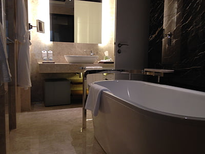 white towel in bathtub thumbnail