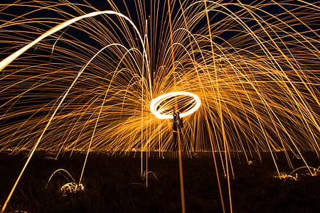 Steel-wool Photography of Man thumbnail