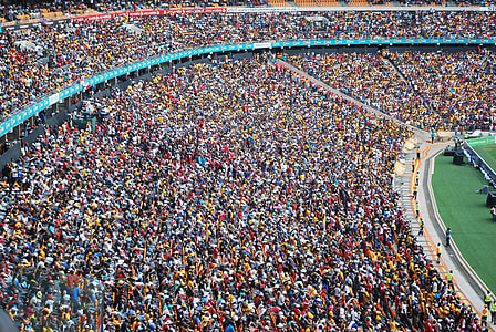 Crowd at a Stadium in Johannesburg, South Africa for Rugby thumbnail